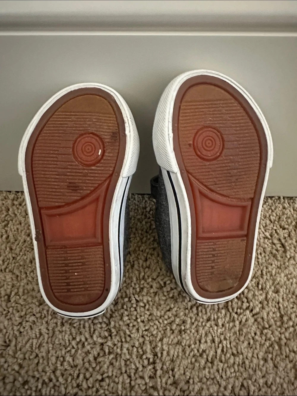 Ralph Lauren Gray Canvas Velcro toddler Sneakers - size 5